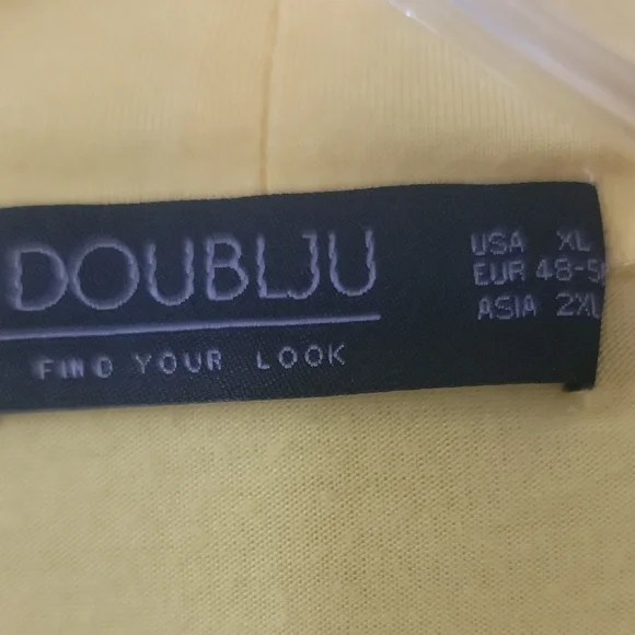 Doublju Women's Bright Yellow Open Cardigan - Picture 2 of 2